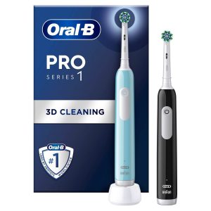 Oral-B Elektrisk tandbørste Oral-B Pro 1 Duo Black/Turquoise