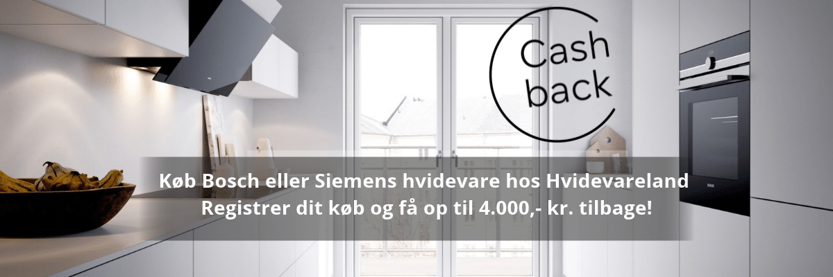 Bosch og Siemens Cash-Back kampagne hos Hvidevareland banner