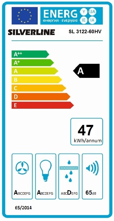 Energilabel af Silverline SL 3122-60 HV NordicDark
